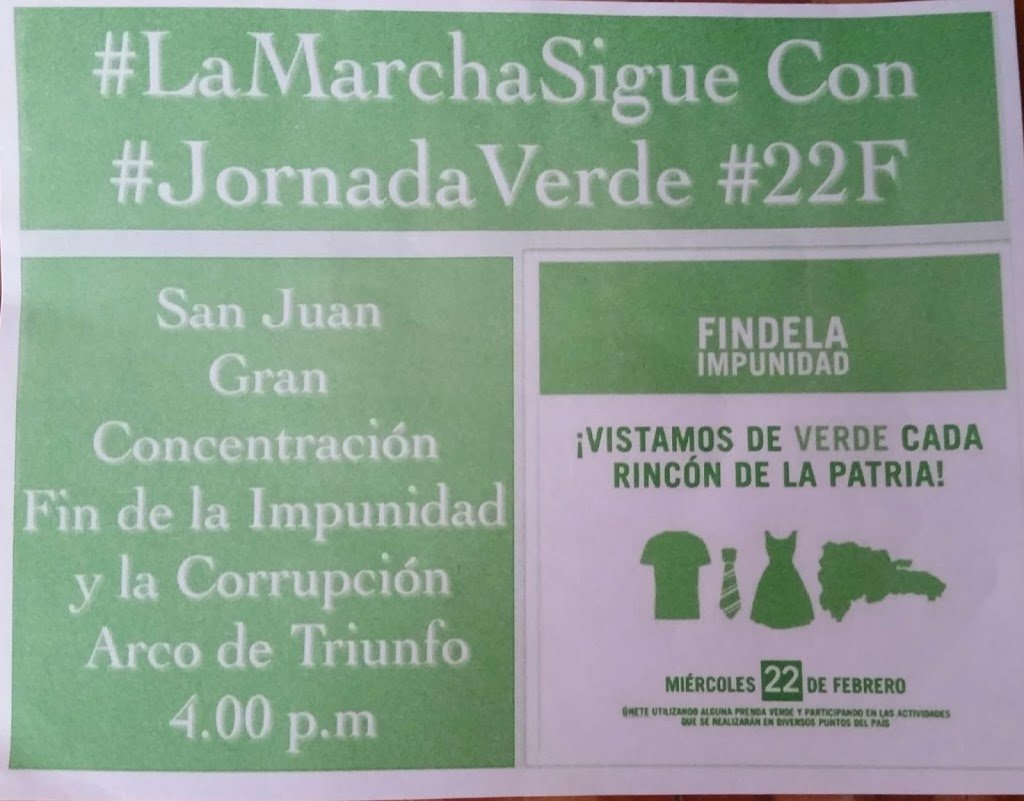 Convocan a Marcha Verde para mañana